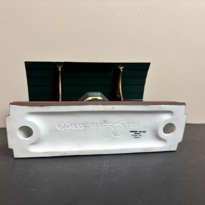 LOT 95: Dept 56 New England Series Pennsylvania Dutch Barn, Bluebird Seed & Bulb, Postern & Platform 2