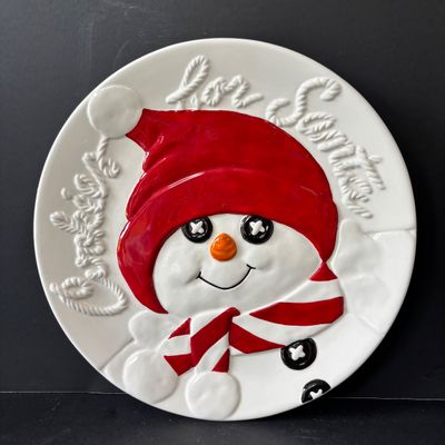LOT 148: Dept 56 Billy Buttons Cookie Jar & Cookies for Santa Plate