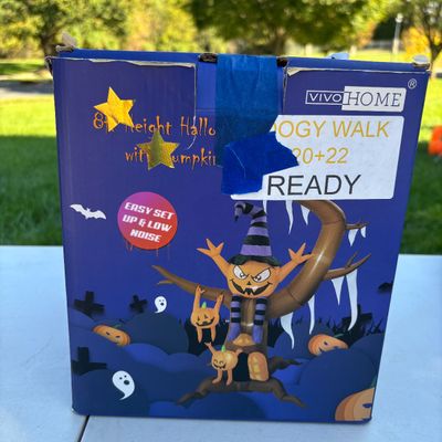 LOT 55: Halloween Inflatable Outdoor Lawn Decorations - 3pcs