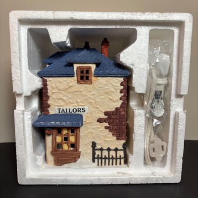 LOT 85: Dept 56 Dickens Village Series: Nicholas Nickleby Cottage, Bishops Oast House & Walpole Taylors