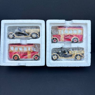 LOT 81: Dept 56 Accessories w/Original Boxes: Trimming the North Pole, Transport, Charting Santa's Course, Baker's Elves, One...