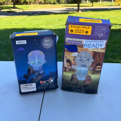 LOT 106: Halloween Inflatable Outdoor Lawn Decorations 4pcs