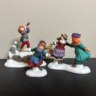 LOT 98: Dept 56 Twelve Says of Dickens Village: Eleven Lords A-Leaping, Seven Swans A-Swimming, Nine Ladies Dancing, Twelve Drummers...