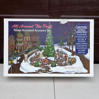 LOT 162: Dept 56 All Around the Park Animated Village Accessory