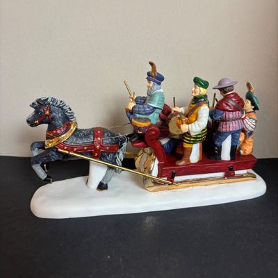 LOT 98: Dept 56 Twelve Says of Dickens Village: Eleven Lords A-Leaping, Seven Swans A-Swimming, Nine Ladies Dancing, Twelve Drummers...
