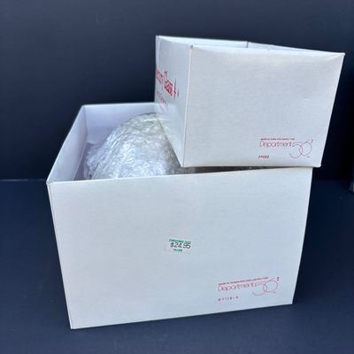 LOT 73: Dept 56 Hand Blown Mercury Glass Ornaments in Original Boxes