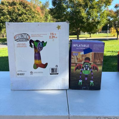 LOT 108: Halloween Inflatable Outdoor Lawn Decorations 2pcs