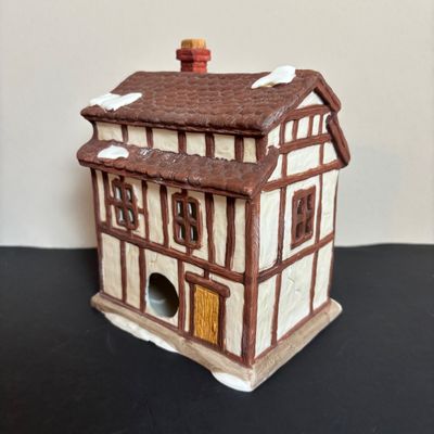 LOT 88: Dept 56 Dickens Village Houses w/Original Boxes: The Chop Shop, Geo Weeton Watchmaker & Golden Swan Baker