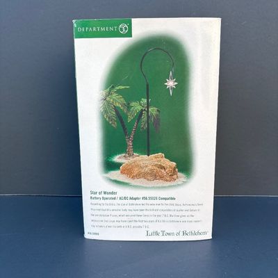 LOT 47: Dept 56 Little Town of Bethlehem- Star of Wonder Battery Operated Accessory