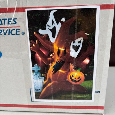 LOT 159: Halloween Inflatable Outdoor Lawn Decoration & Mystery Box