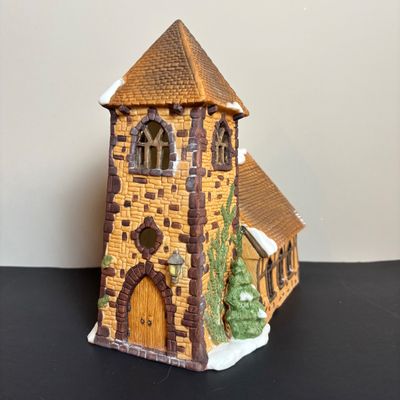 LOT 86: Dept 56 Heritage Village Collection: Choirboys All in a Row, Carolers on the Doorstep & Dickens Series Village Church &...