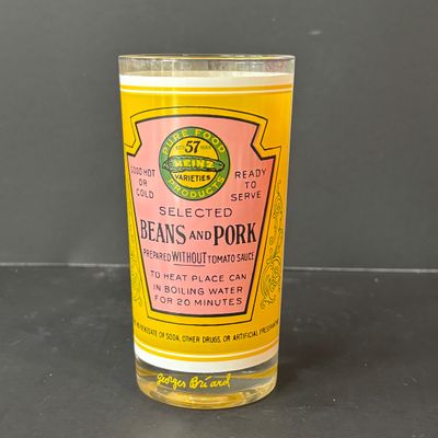 LOT 151: Vintage Georges Briard Heinz Label Drinking Glasses - Set of 5