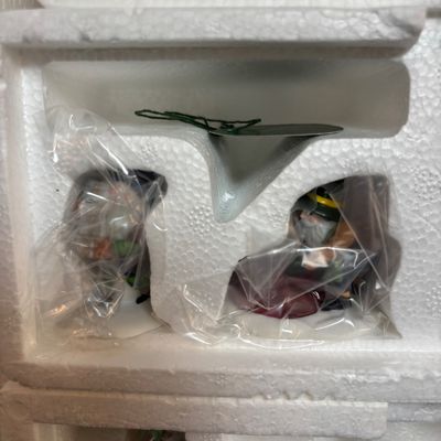 LOT 91: Dept 56 Dickens Village Accessories & North Pole Series Reindeer Flight School w/Original Boxes