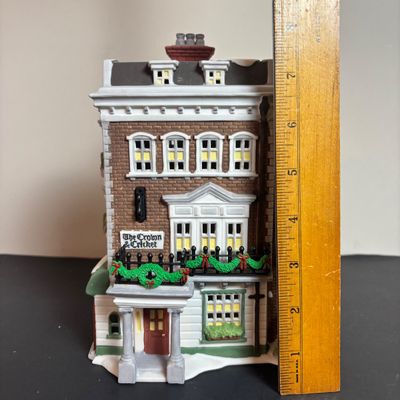 LOT 99: Dept 56 Dickens Village Series Crown & Cricket Inn: 1st Edition Limited to 1992