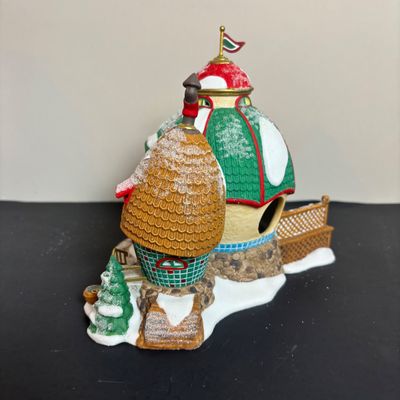 LOT 93: Dept 56 North Pole Series The Elf Spa & Heritage Collection Accessories: I'll Need More Toys, Baker Elves, Toy Maker...
