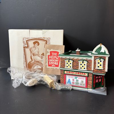 LOT 153: Department 56 Profiles The Heinz Grocery Store Christmas Village Building (5of 6)