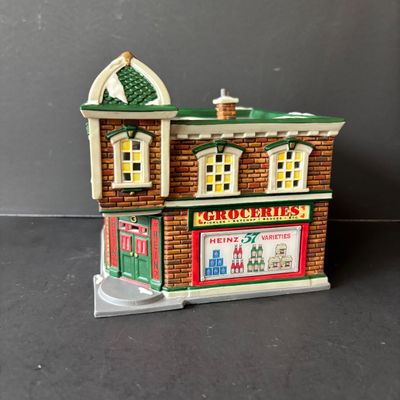 LOT 156: Department 56 Profiles The Heinz Grocery Store Christmas Village Building (2of6)