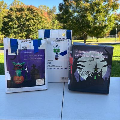 LOT 104: Halloween Inflatable Outdoor Lawn Decorations 3pcs