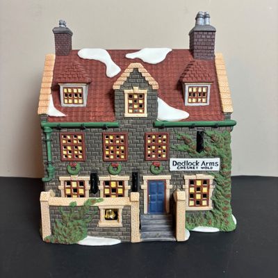 LOT 100: Dept 56 Dickens Village Series Dedlock Arms: 3rd Edition Limited to 1994