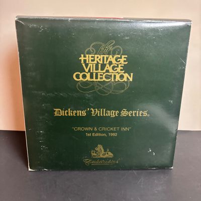LOT 99: Dept 56 Dickens Village Series Crown & Cricket Inn: 1st Edition Limited to 1992