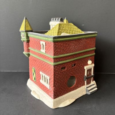 LOT 147: Dept 56 New England Series Old North Church & Captain's Cottage along with Dickens Series Coble Police Station