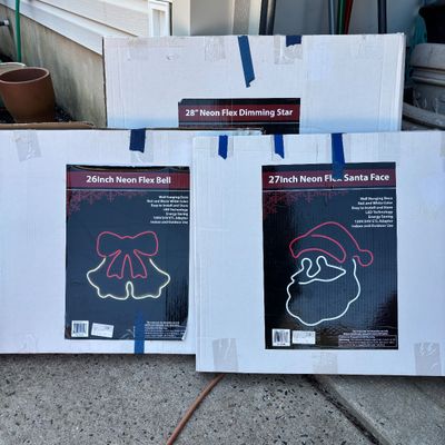 LOT 64: Neon Flex Indoor/Outdoor Wall Hanging Decorations