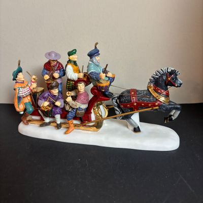 LOT 98: Dept 56 Twelve Says of Dickens Village: Eleven Lords A-Leaping, Seven Swans A-Swimming, Nine Ladies Dancing, Twelve Drummers...