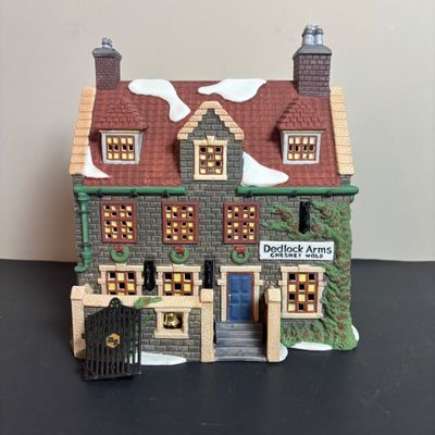LOT 100: Dept 56 Dickens Village Series Dedlock Arms: 3rd Edition Limited to 1994
