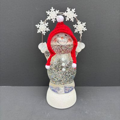 LOT 145: Traditions Holiday Celebrations Snowman Teapot by Christopher Radko, Hallmark Snowman's Land Ornament, Over-Sized Pinecone...