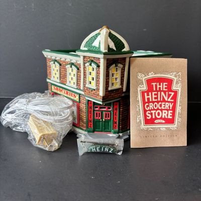 LOT 156: Department 56 Profiles The Heinz Grocery Store Christmas Village Building (2of6)