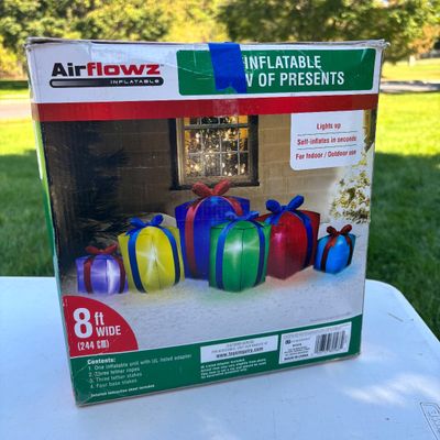 LOT 69: Christmas Inflatable Outdoor Lawn Decorations 3pcs