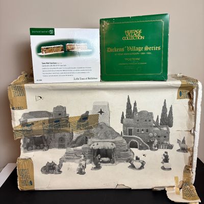 LOT 89: Dept 56 Postern, Town Wall Section & Little Town of Bethlehem