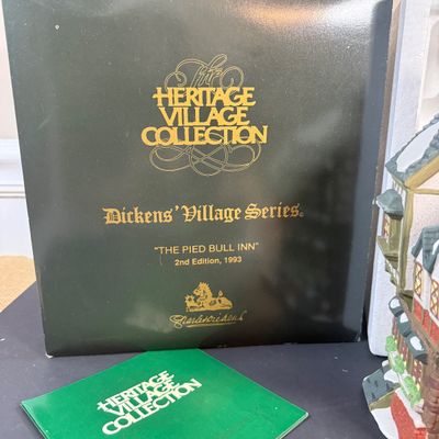 LOT 45: Dept 56 Dickins / Heritage Village Collection The Pied Bull Inn 2nd Ed