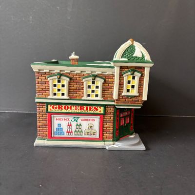 LOT 156: Department 56 Profiles The Heinz Grocery Store Christmas Village Building (2of6)