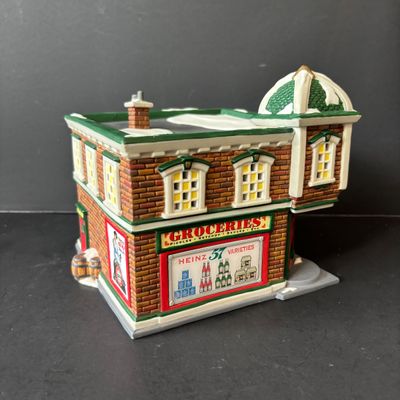LOT 155: Department 56 Profiles The Heinz Grocery Store Christmas Village Building (3of 6)