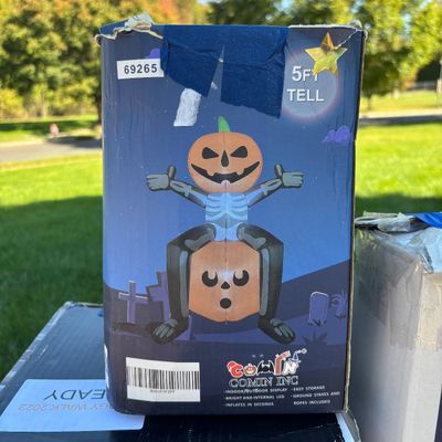LOT 56: Halloween Inflatable Outdoor Lawn Decorations - 3pcs