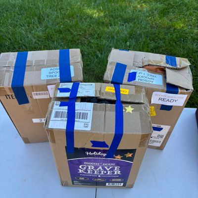 LOT 103: Halloween Inflatable Outdoor Lawn Decorations 3pcs