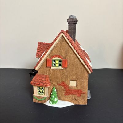 LOT 88: Dept 56 Dickens Village Houses w/Original Boxes: The Chop Shop, Geo Weeton Watchmaker & Golden Swan Baker