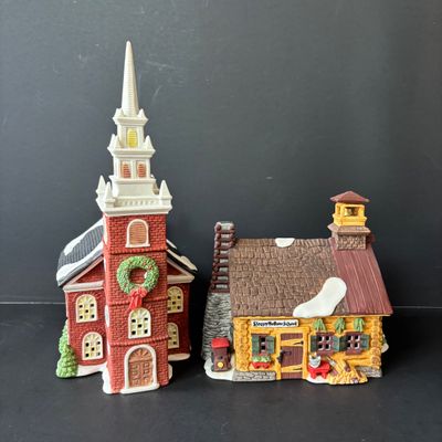 LOT 150: Dept 56 New England Series Sleepy Hollow & Old North Church