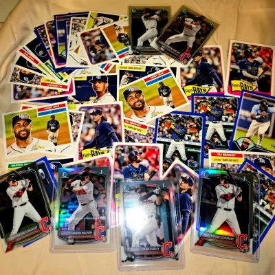 Baseball Collection ALDS Rays and Indians/Guardians Value Card Lot
