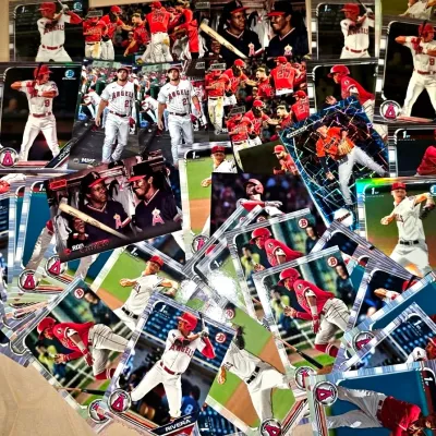 Los Angeles Angels Baseball Trading Cards Lot - Bowman, Stadium Club, Panini