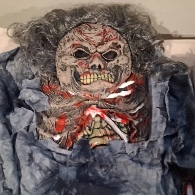 Boys Zombie Costume Complete 3D Set Halloween Scary Monster Kids Large
