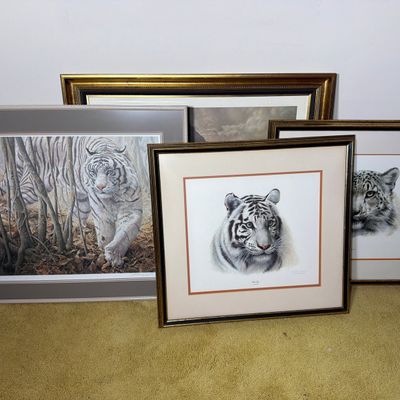 A Collection of Four Signed Wildlife Offset Lithographs by Charles Frace and John Seerey-Lester