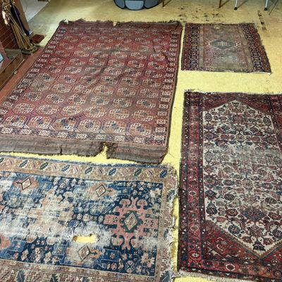 A Collection of Antique and Vintage Central Asian and Persian Tribal Rugs