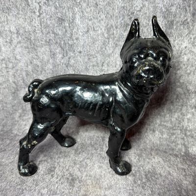 Cast Iron Boston Terrier Still statue