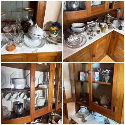 Huge Total Pantry Contents Lot - Antiques, China and more!