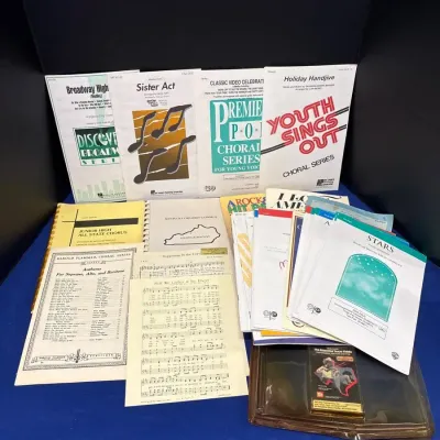 VTG Choir Sheet Music - Grease, Elton John, Hal Leonard, Broadway + Fiddle Cassette