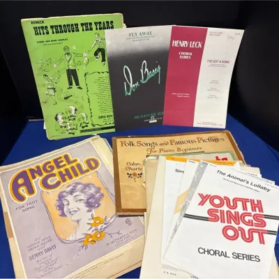 Vintage Sheet Music - Angel Child, Folk Songs, Piano, Youth Choir