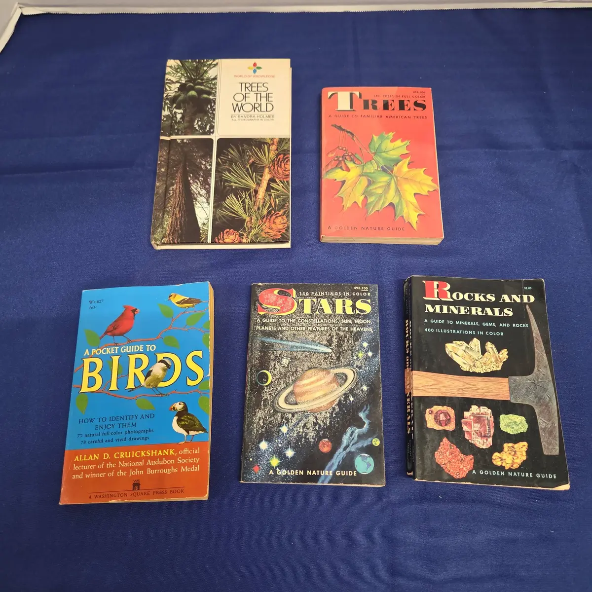 Vintage Nature & Science Books - Trees, Birds, Stars, Rocks & Minerals