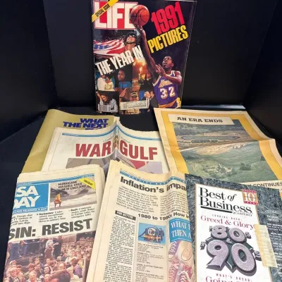 VTG Periodicals - Life 1991 Year In Pictures, Best Of Business, Gulf War, USA Today, Newspaper